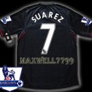 NEW 11-12 LIVERPOOL AWAY SUAREZ 7 PREMIER PATCH SOCCER SHIRT JERSEY