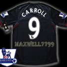 NEW 11-12 LIVERPOOL AWAY CARROLL 9 PREMIER PATCH SOCCER SHIRT JERSEY
