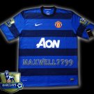 NEW 11-12 MANCHESTER UNITED AWAY BLANK CHAMP PREMIER PATCH SOCCER SHIRT JERSEY