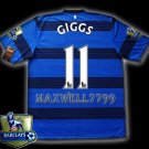 NEW 11-12 MANCHESTER UNITED AWAY GIGGS 11 CHAMP PREMIER PATCH SOCCER SHIRT JERSEY