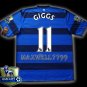 NEW 11-12 MANCHESTER UNITED AWAY GIGGS 11 CHAMP PREMIER PATCH SOCCER SHIRT JERSEY