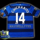 NEW 11-12 MANCHESTER UNITED AWAY CHICHARITO 14 CHAMP PREMIER PATCH SOCCER SHIRT JERSEY