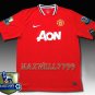 NEW 11-12 MANCHESTER UNITED HOME BERBATOV 9 CHAMP PREMIER PATCH SOCCER SHIRT JERSEY