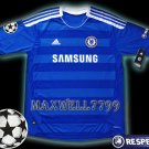 NEW 11-12 CHELSEA HOME BLANK UEFA+RESPECT PATCH SOCCER SHIRT JERSEY