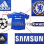 NEW 11-12 CHELSEA HOME BLANK UEFA+RESPECT PATCH SOCCER SHIRT JERSEY