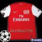 NEW 11-12 ARSENAL HOME BLANK UEFA+RESPECT PATCH SOCCER SHIRT JERSEY