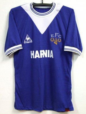 RETRO 1983 EVERTON HOME BLANK SOCCER SHIRT JERSEY # XL