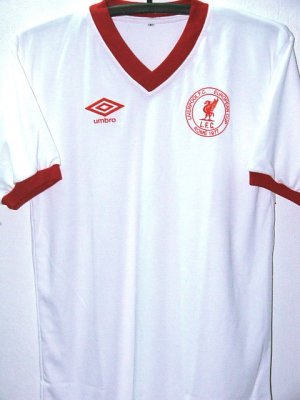 RETRO 1977 LIVERPOOL AWAY BLANK SOCCER SHIRT JERSEY # M