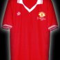 RETRO 1977 MANCHESTER UNITED HOME SILVER JUBILEE NO. 7 RARE SOCCER SHIRT JERSEY # XL