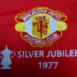 RETRO 1977 MANCHESTER UNITED HOME SILVER JUBILEE NO. 7 RARE SOCCER SHIRT JERSEY # XL