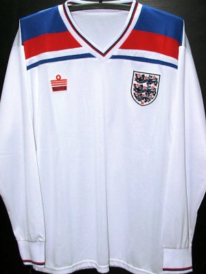RETRO 1982 ENGLAND AWAY WORLD CUP RARE SOCCER LS SHIRT JERSEY # XL