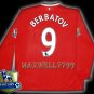 NEW 11-12 MANCHESTER UNITED HOME BERBATOV 9 CHAMP PREMIER PATCH LS SOCCER SHIRT JERSEY