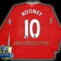 NEW 11-12 MANCHESTER UNITED HOME ROONEY 10 CHAMP PREMIER PATCH LS SOCCER SHIRT JERSEY