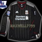 NEW 11-12 LIVERPOOL AWAY BLANK PREMIER PATCH LS SOCCER SHIRT JERSEY