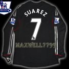 NEW 11-12 LIVERPOOL AWAY SUAREZ 7 PREMIER PATCH LS SOCCER SHIRT JERSEY