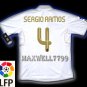 NEW 11-12 REAL MADRID HOME SERGIO RAMOS 4 LFP PATCH SOCCER SHIRT JERSEY