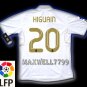 NEW 11-12 REAL MADRID HOME HIGUAIN 20 LFP PATCH SOCCER SHIRT JERSEY