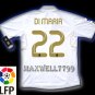 NEW 11-12 REAL MADRID HOME DI MARIA 22 LFP PATCH SOCCER SHIRT JERSEY
