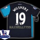 NEW 11-12 ARSENAL 3RD WILSHERE 19 PREMIER PATCH SOCCER SHIRT JERSEY