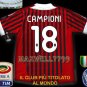 NEW 11-12 AC MILAN HOME CAMPIONI 18 CALCIO+TROPHY 7 FULL ALL PATCH SOCCER SHIRT JERSEY