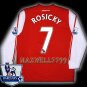 NEW 11-12 ARSENAL HOME ROSICKY 7 PREMIER PATCH SOCCER LS SHIRT JERSEY