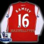 NEW 11-12 ARSENAL HOME RAMSEY 16 PREMIER PATCH SOCCER LS SHIRT JERSEY