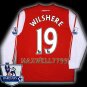 NEW 11-12 ARSENAL HOME WILSHERE 19 PREMIER PATCH SOCCER LS SHIRT JERSEY