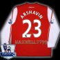 NEW 11-12 ARSENAL HOME ARSHAVIN 23 PREMIER PATCH SOCCER LS SHIRT JERSEY
