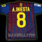 11-12 BARCELONA HOME A.INIESTA 8 LFP+TV3 PATCH KITS KIDS SHORTS JERSEY # S