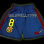 11-12 BARCELONA HOME A.INIESTA 8 LFP+TV3 PATCH KITS KIDS SHORTS JERSEY # S
