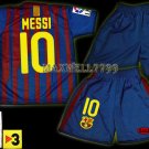 11-12 BARCELONA HOME MESSI 10 LFP+TV3 PATCH KITS KIDS SHORTS JERSEY # S,M,L