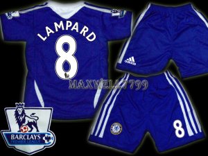 11-12 CHELSEA HOME LAMPARD 8 PREMIER PATCH KITS KIDS SHORTS JERSEY # M,XL