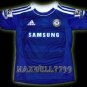 11-12 CHELSEA HOME DROGBA 11 PREMIER PATCH KITS KIDS SHORTS JERSEY # M,XL