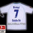 NEW 11-12 SCHALKE 04 AWAY RAUL 7 BUNDES LIGA PATCH SOCCER SHIRT JERSEY
