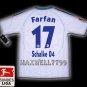 NEW 11-12 SCHALKE 04 AWAY FARFAN 17 BUNDES LIGA PATCH SOCCER SHIRT JERSEY