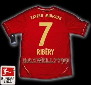 NEW 11-12 BAYERN MUNICH HOME RIBERY 7 BUNDES LIGA PATCH SOCCER SHIRT JERSEY