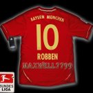 NEW 11-12 BAYERN MUNICH HOME ROBBEN 10 BUNDES LIGA PATCH SOCCER SHIRT JERSEY