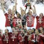 NEW 11-12 AC MILAN HOME BLANK CALCIO+TROPHY 7 FULL ALL PATCH SOCCER SHIRT JERSEY