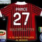 NEW 11-12 AC MILAN HOME PRINCE 27 CALCIO+TROPHY 7 FULL ALL PATCH SOCCER SHIRT JERSEY