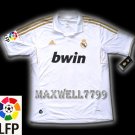NEW 11-12 REAL MADRID HOME BLANK LFP PATCH SOCCER SHIRT JERSEY