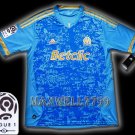 NEW 11-12 OLYMPIQUE MARSEILLE AWAY BLANK LIGUE 1 PATCH SOCCER SHIRT JERSEY