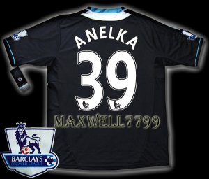 NEW 11-12 CHELSEA AWAY ANELKA 39 PREMIER PATCH SOCCER SHIRT JERSEY