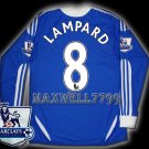 NEW 11-12 CHELSEA HOME LAMPARD 8 PREMIER PATCH SOCCER SHIRT LS JERSEY