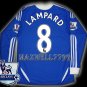 NEW 11-12 CHELSEA HOME LAMPARD 8 PREMIER PATCH SOCCER SHIRT LS JERSEY