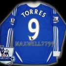 NEW 11-12 CHELSEA HOME TORRES 9 PREMIER PATCH SOCCER SHIRT LS JERSEY
