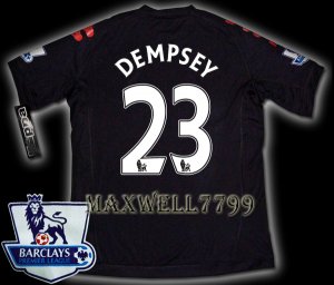 NEW 11-12 FULHAM AWAY DEMPSEY 23 PREMIER PATCH SOCCER SHIRT JERSEY