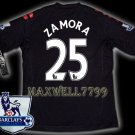 NEW 11-12 FULHAM AWAY ZAMORA 25 PREMIER PATCH SOCCER SHIRT JERSEY