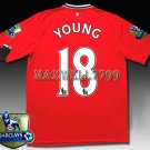NEW 11-12 MANCHESTER UNITED HOME YOUNG 18 CHAMP PREMIER PATCH SOCCER SHIRT JERSEY