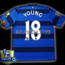 NEW 11-12 MANCHESTER UNITED AWAY YOUNG 18 CHAMP PREMIER PATCH SOCCER SHIRT JERSEY