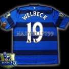NEW 11-12 MANCHESTER UNITED AWAY WELBECK 19 CHAMP PREMIER PATCH SOCCER SHIRT JERSEY